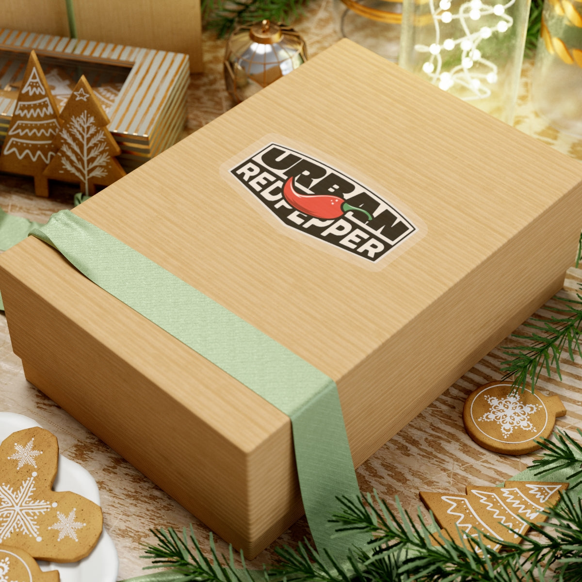 Urban Red Pepper Sticker — Kiss-Cut Decal for Laptops & Water Bottles