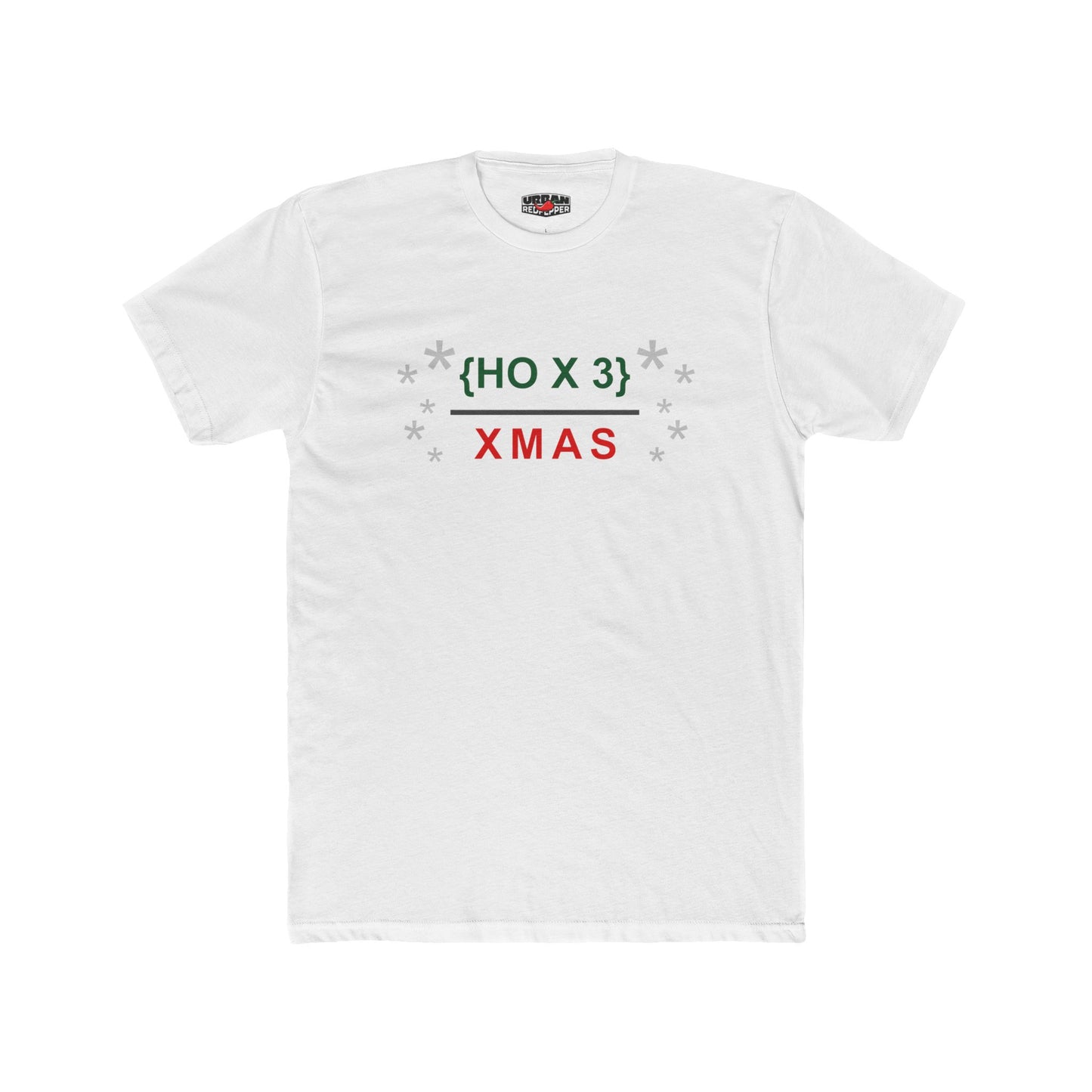Christmas Ho Ho Ho Tee — "{HO X 3} XMAS" Holiday Graphic Shirt
