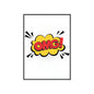 Comic "OMG!" Poster with Wooden Frame — Pop Art Wall Decor