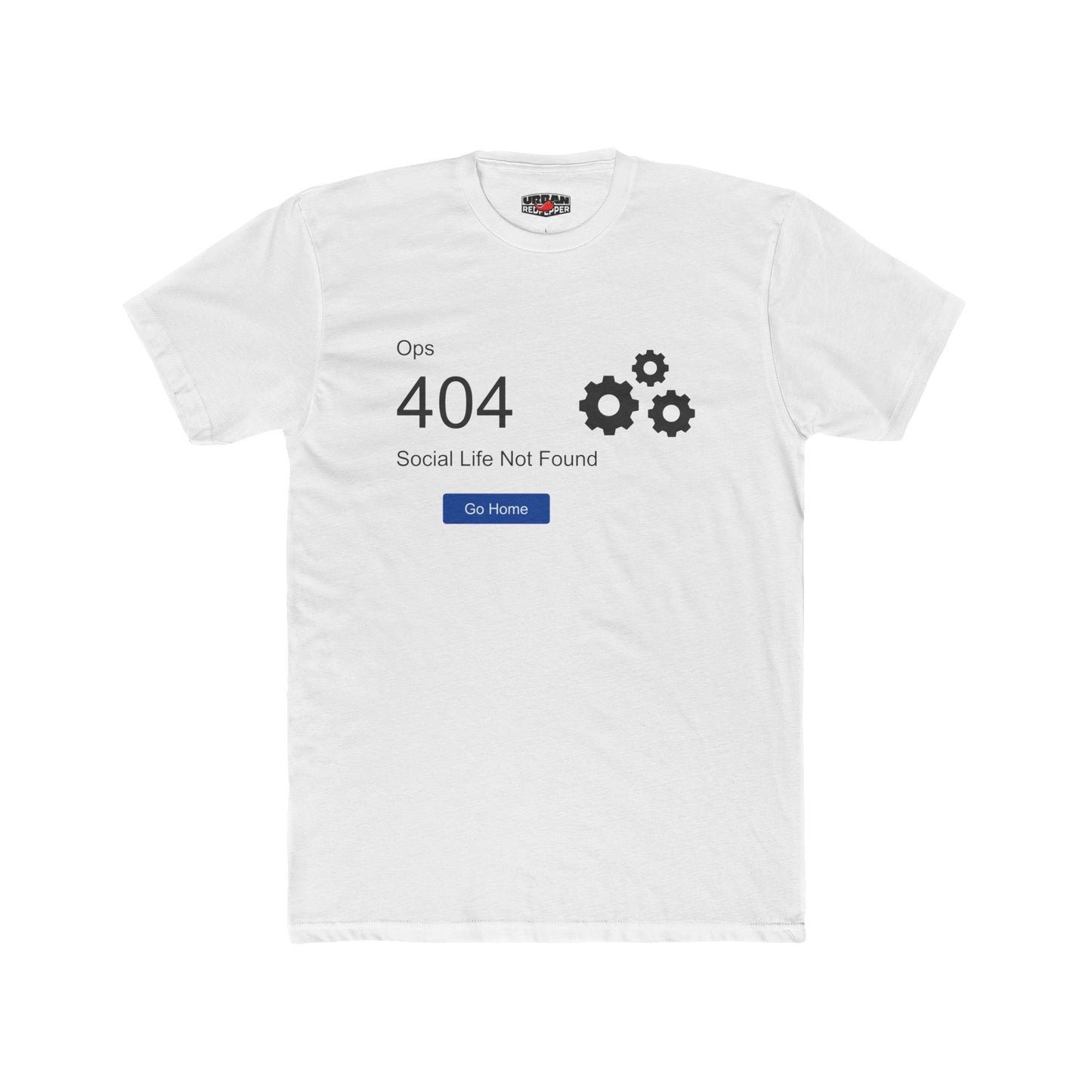 404 Social Life Not Found T-Shirt — Funny Geek Tech Tee