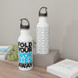 Fold Your Worries Away Stainless Steel Water Bottle — Inspirational Travel Bottle