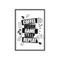 Coffee Work Game Sleep Repeat Poster — Framed Wall Art for Gamers & Office