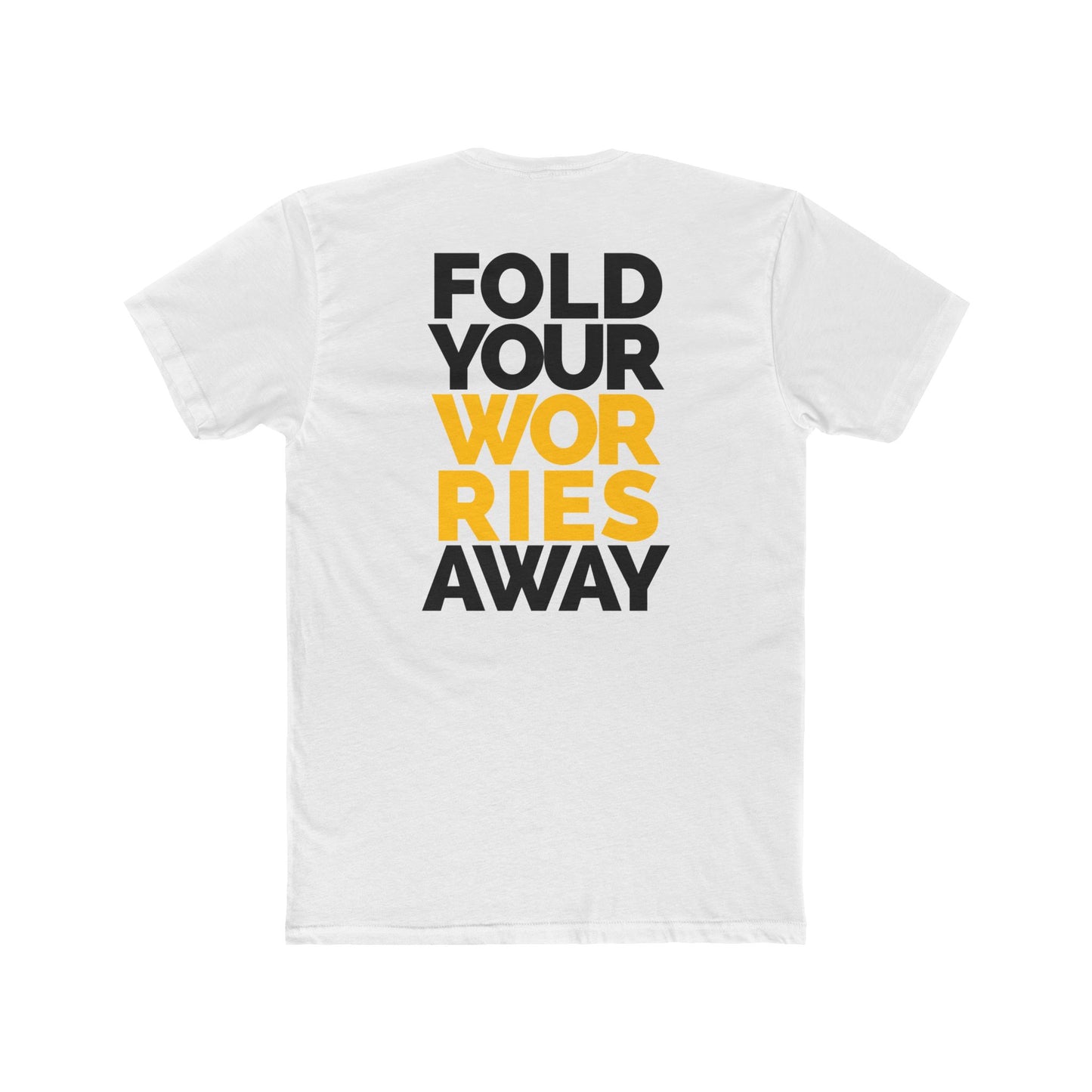 Fold Your Worries Away T‑Shirt — Paper Airplane Graphic Tee