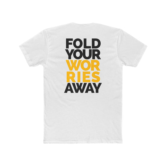 Fold Your Worries Away T‑Shirt — Paper Airplane Graphic Tee