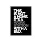 Framed Poster — "This Is Not A Home, It's A Workstation With A Bed" Typography Wall Art