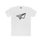 Paper Plane Tee — "Fold Your Worries Away" Cotton Crew Shirt