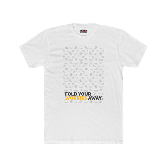 Origami Dove Tee — “Fold Your Worries Away” Graphic T-Shirt