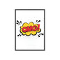 Comic "OMG!" Poster with Wooden Frame — Pop Art Wall Decor