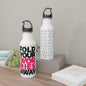 Fold Your Worries Away Stainless Steel Water Bottle — Motivational Origami Design